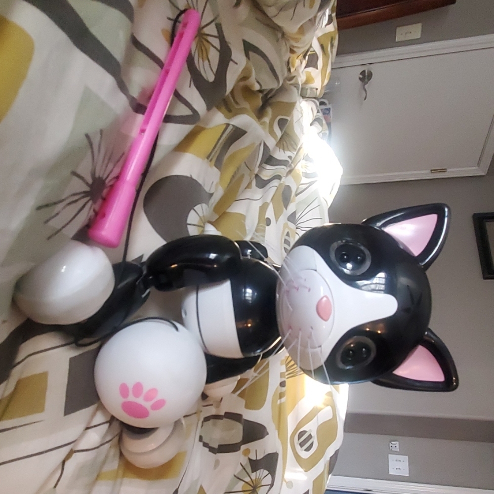 Spinmaster Zoomer Kitty Black and White
